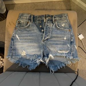 AGOLDE high wasted vintage jean shorts